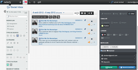 Analyse sentiments community management