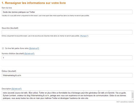 Vendre ebook Amazon KDP