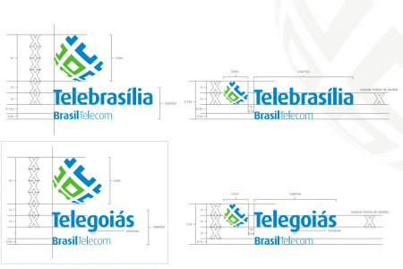 Différentes versions de logos pour Brasil Télécom