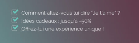 Objet emailing Saint Valentin