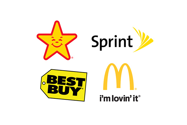 les logos jaune