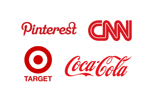 les logos rouges