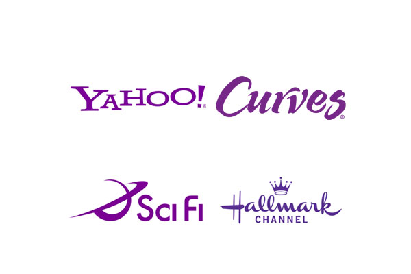 les logos violet