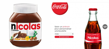 Campagne émotionnel Coca et Nutella