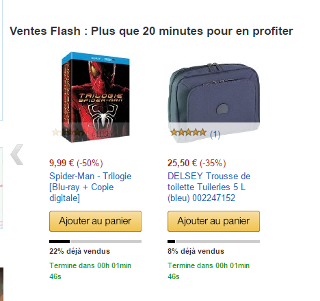 double scarcity amazon ventes flash