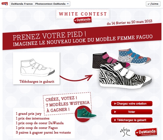 jeux Concours customisation Dawanda