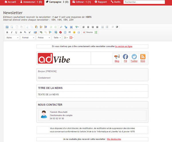 marketing affiliation outil newsletter affilies