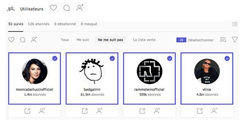 outil marketing instagram follow unfollow utilisateurs