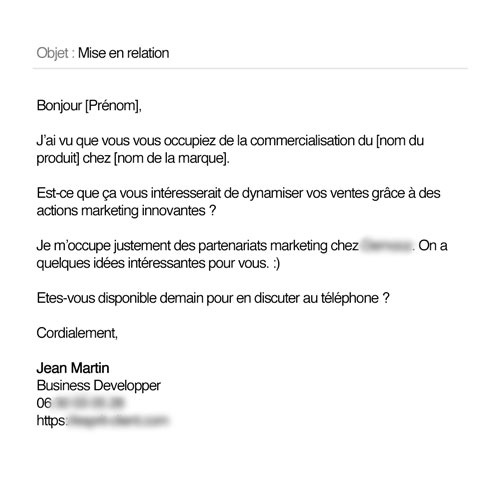 cold emailing message