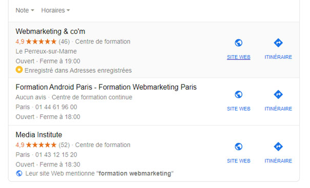Avis Google