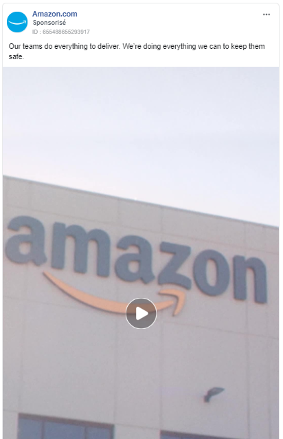 Amazon : publicité Facebook e-commerce
