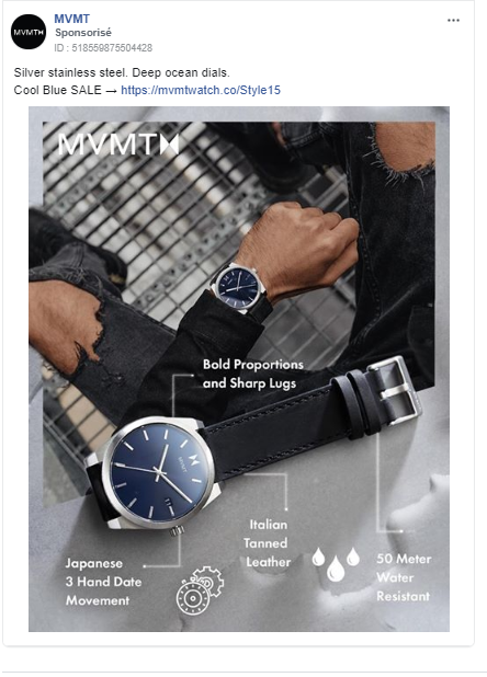 MVMT : Facebook ads e-commerce