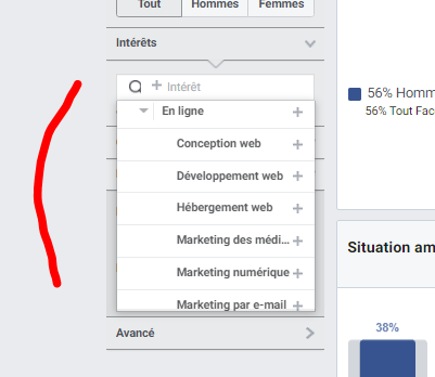 Trouver les intérêts pour votre ciblage grâce à Facebook Audience Insights