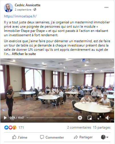 Publication de Cedric Annicette 