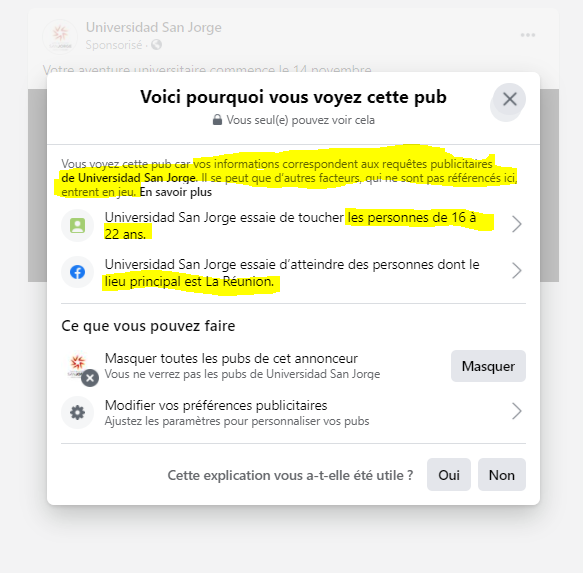 Pourquoi je vois des pubs