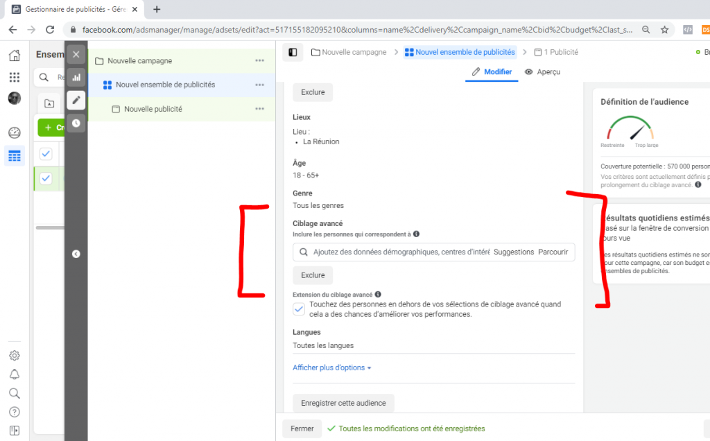 Fonctionnement ciblage Facebook Ads