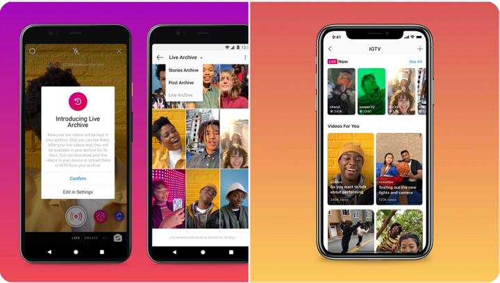 Passez maintenant en direct jusqu'à 4 heures sur Instagram Live !
