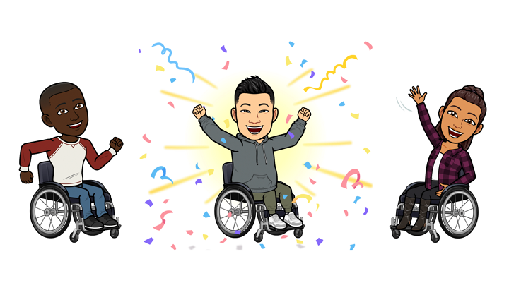 Snapchat ajoute de nouveaux avatars Bitmoji en fauteuil roulant