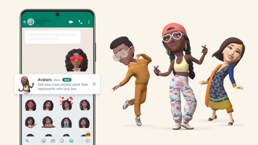 WhatsApp lance les avatars 3D !