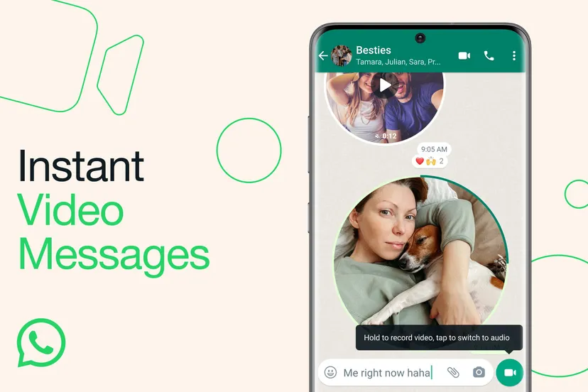 Ca y est ! WhatsApp peut envoyer de courts messages vidéo !